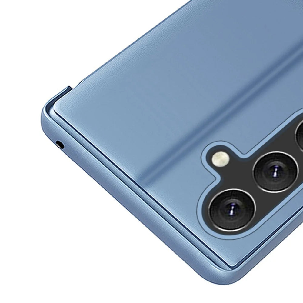 For Samsung Galaxy A16 5G / A16 4G Flip Leather Cover with Stand Full Body Protective Phone Case - Blue - 4