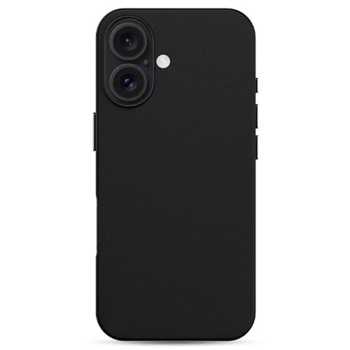 KZDOO Noble Collection Series For iPhone 16 Plus Case PU+PC Shockproof Phone Cover - Black - 1