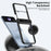 For Samsung Galaxy Z Flip3 5G Case Electroplating Transparent PC Phone Cover with Hinge - Black - 2