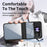 For Samsung Galaxy Z Flip3 5G Case Electroplating Transparent PC Phone Cover with Hinge - Black - 3