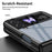 For Samsung Galaxy Z Flip3 5G Case Electroplating Transparent PC Phone Cover with Hinge - Black - 6
