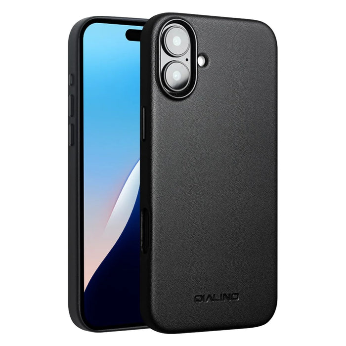 QIALINO For iPhone 16 Case PC+Silicone Phone Cover Compatible with MagSafe - 1