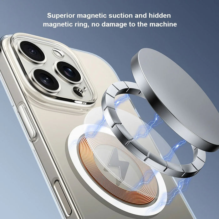 XUNDD XDD-0010 For iPhone 16 Plus Case Compatible with MagSafe Cover Ultra-Thin Clear PC Phone Cover - White - 4