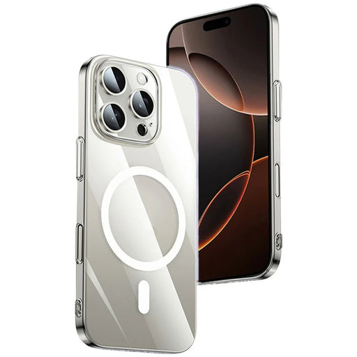 XUNDD XDD-0010 For iPhone 16 Pro Max Case Compatible with MagSafe Cover Ultra-Thin Clear PC Phone Cover - White - 1