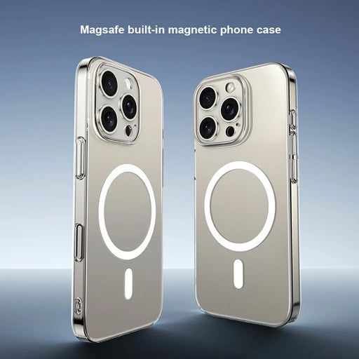 XUNDD XDD-0010 For iPhone 16 Pro Max Case Compatible with MagSafe Cover Ultra-Thin Clear PC Phone Cover - White - 2