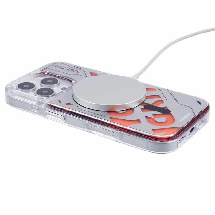 YOUNGKIT For iPhone 16 Pro Case Quicksand PC+TPU Phone Cover Compatible with MagSafe - Red - 4