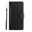 For Samsung Galaxy S25 Ultra Case PU Leather Phone Wallet Cover with Strap - Black - 6