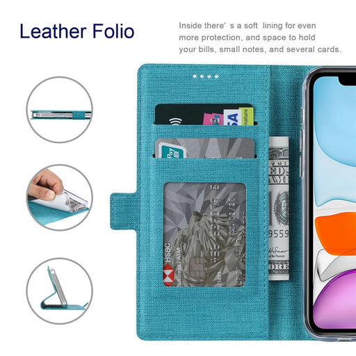 VILI DMK Series for iPhone 16 Pro Case Stand Wallet Leather Phone Cover - Blue - 2