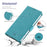 VILI DMK Series for iPhone 16 Pro Case Stand Wallet Leather Phone Cover - Blue - 4