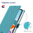 VILI DMK Series for iPhone 16 Pro Case Stand Wallet Leather Phone Cover - Blue - 5