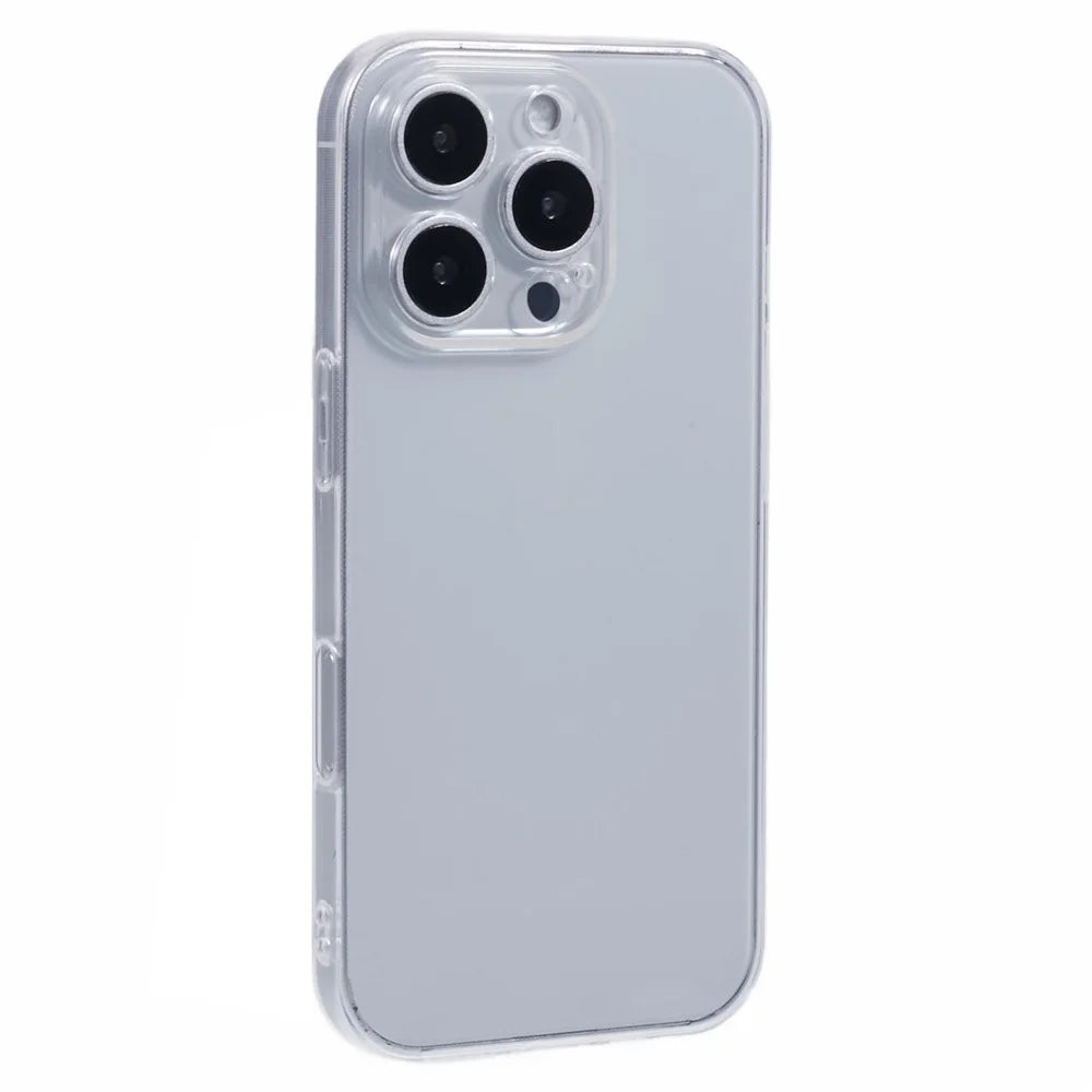 For iPhone 16 Pro Shockproof Case 1.5mm Thickness Clear TPU Phone Cover - 1