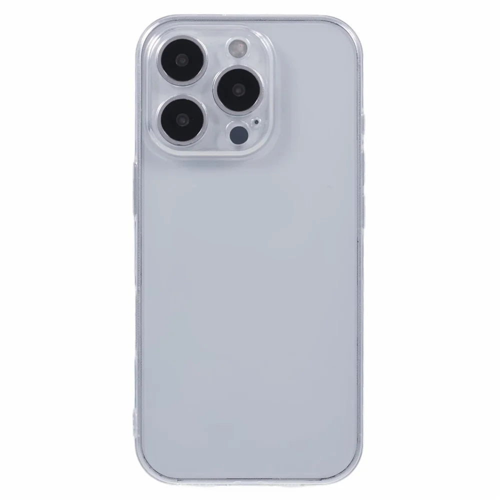 For iPhone 16 Pro Shockproof Case 1.5mm Thickness Clear TPU Phone Cover - 3