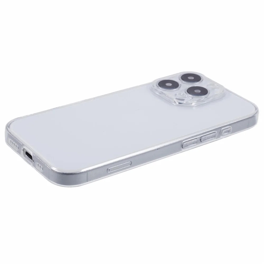 For iPhone 16 Pro Shockproof Case 1.5mm Thickness Clear TPU Phone Cover - 4