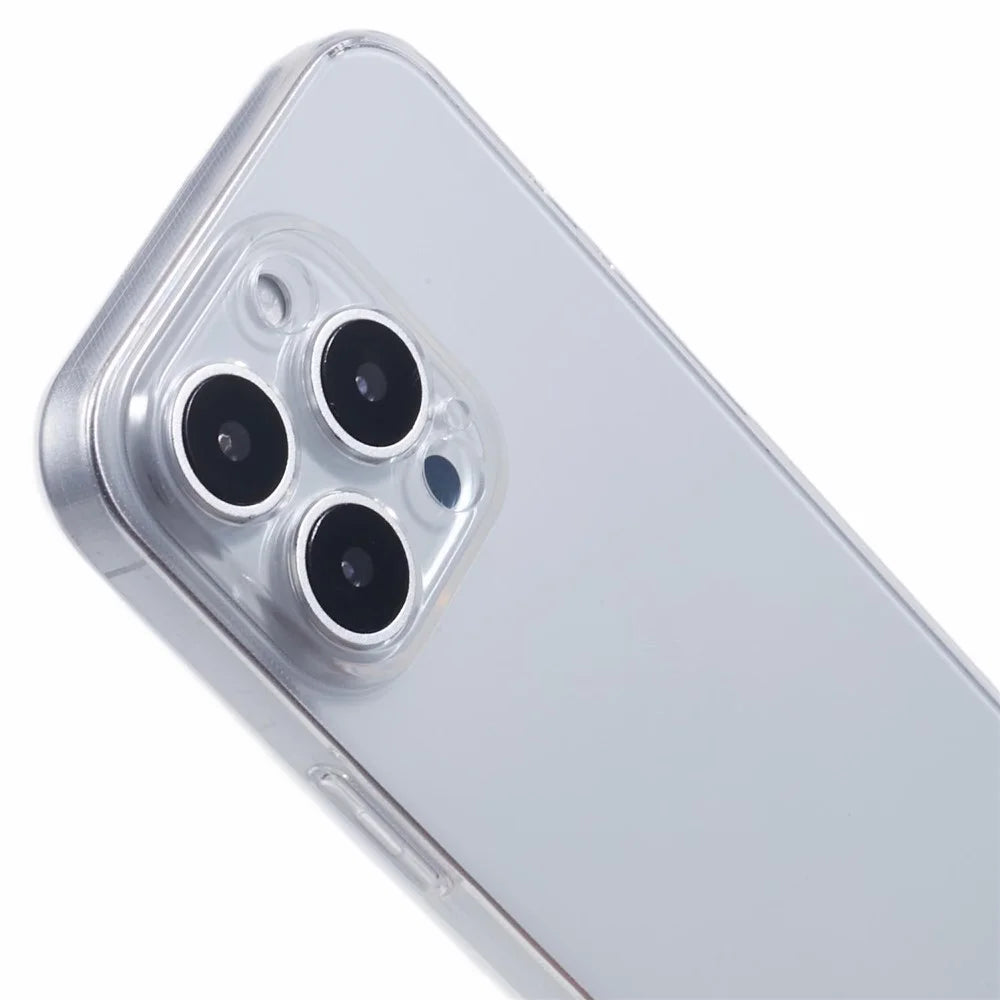 For iPhone 16 Pro Shockproof Case 1.5mm Thickness Clear TPU Phone Cover - 5