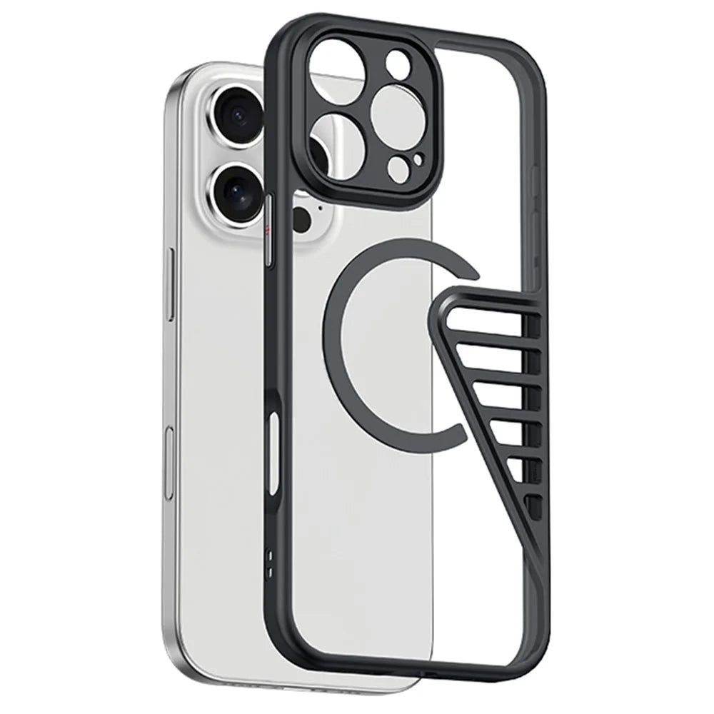 XUNDD XDD-0007 For iPhone 16 Pro Max Case Compatible with MagSafe TPU+PC Matte Phone Cover - 1