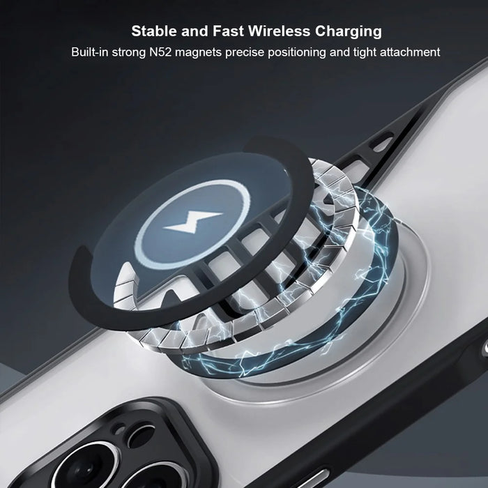 XUNDD XDD-0007 For iPhone 16 Pro Max Case Compatible with MagSafe TPU+PC Matte Phone Cover - 4