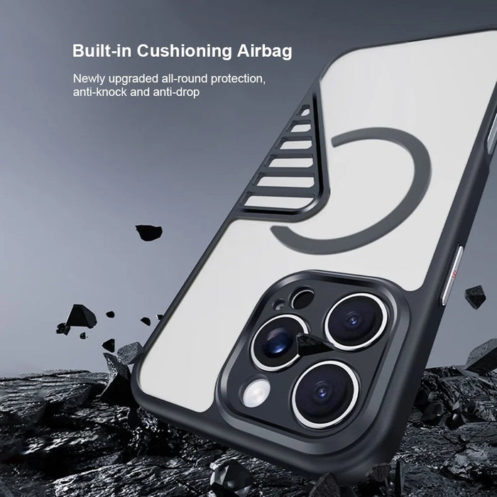 XUNDD XDD-0007 For iPhone 16 Pro Max Case Compatible with MagSafe TPU+PC Matte Phone Cover - 6