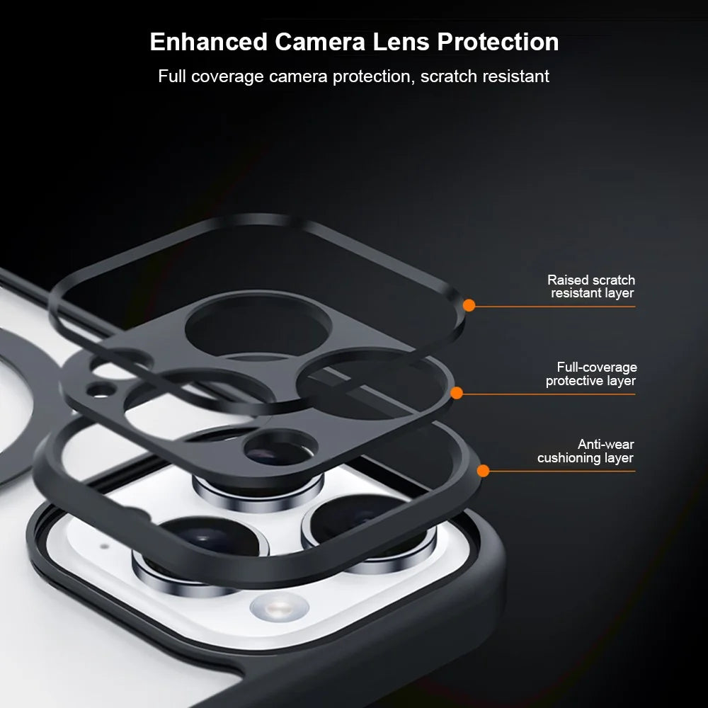 XUNDD XDD-0007 For iPhone 16 Pro Case Compatible with MagSafe TPU+PC Matte Phone Cover - 7