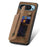 For Google Pixel 9 Pro XL Case with Card Holder Retro Leather+TPU Zipper Phone Cover - Brown - 4