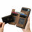 For Google Pixel 9 Pro XL Case with Card Holder Retro Leather+TPU Zipper Phone Cover - Brown - 5