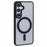 For Samsung Galaxy S23 FE Magnetic Case Shockproof PC+TPU Clear Phone Cover - Black - 1