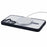 For Samsung Galaxy S23 FE Magnetic Case Shockproof PC+TPU Clear Phone Cover - Black - 4
