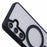 For Samsung Galaxy S23 FE Magnetic Case Shockproof PC+TPU Clear Phone Cover - Black - 6