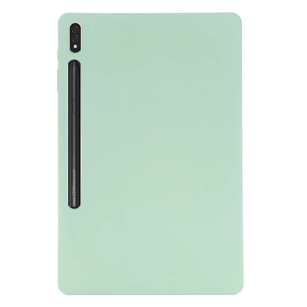For Samsung Galaxy Tab S10+ Case Liquid Silicone Anti-Scratch Tablet Cover - Green - 3