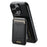 SUTENI H18 For iPhone 16 Pro Magnetic Case Carbon Fiber Texture Leather+TPU Cover with Detachable Card Bag - 3