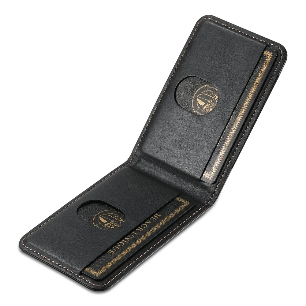 SUTENI H17 For iPhone 16 Pro Max Case Compatible with MagSafe Card Holder Kickstand Phone Cover - Black - 3
