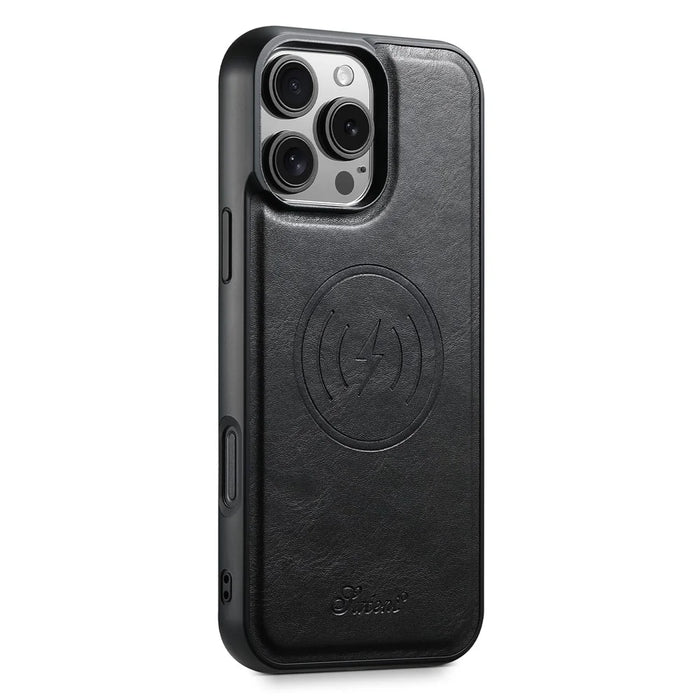 SUTENI H15 For iPhone 16 Pro Max Magnetic Case Detachable Card Holder Phone Cover - Black - 3