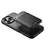 SUTENI H15 For iPhone 16 Pro Max Magnetic Case Detachable Card Holder Phone Cover - Black - 4