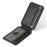 SUTENI H15 For iPhone 16 Pro Max Magnetic Case Detachable Card Holder Phone Cover - Black - 6