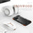 R-JUST For iPhone 16 Pro Bumper Case Aluminium Alloy+Redwood Frameless Phone Cover - 2