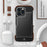 R-JUST For iPhone 16 Pro Bumper Case Aluminium Alloy+Redwood Frameless Phone Cover - 3