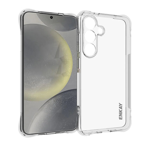 ENKAY HAT PRINCE For Samsung Galaxy S25+ Clear Phone Case   Shockproof Anti-Slip TPU Cover - Transparent - 1