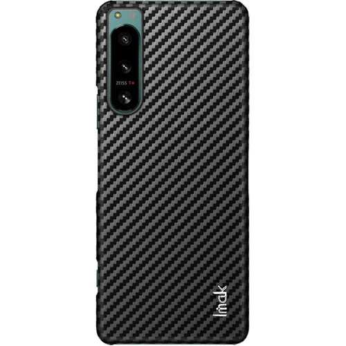 IMAK Ruiyi Series for Sony Xperia 5 IV 5G Carbon Fiber Texture PU Leather Coated PC Case Anti-scratch Anti-fingerprint Phone Cover - 1
