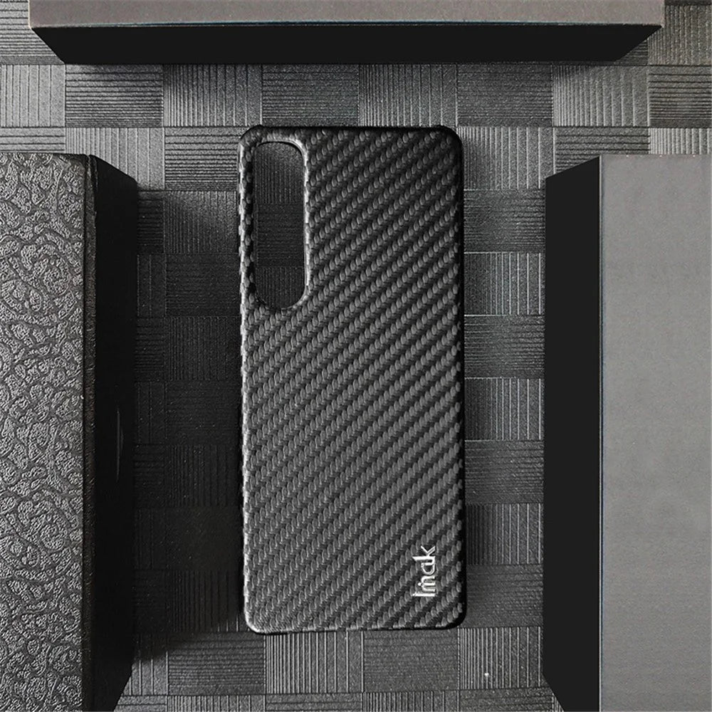 IMAK Ruiyi Series for Sony Xperia 5 IV 5G Carbon Fiber Texture PU Leather Coated PC Case Anti-scratch Anti-fingerprint Phone Cover - 4