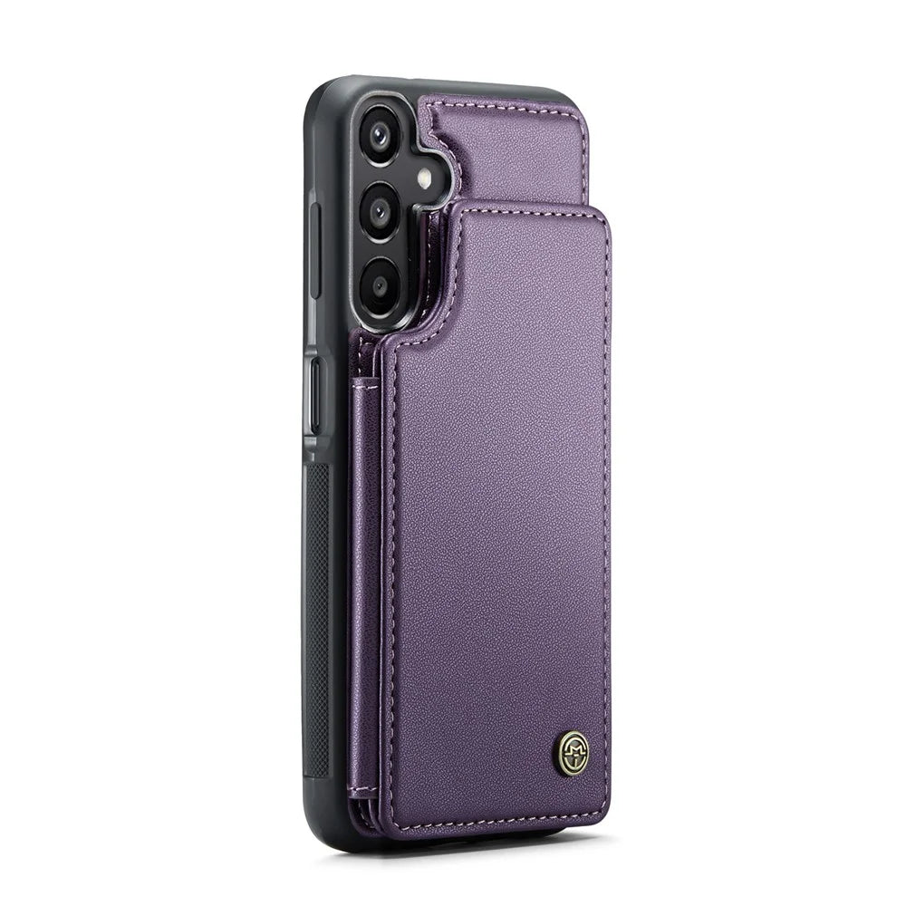 CASEME For Samsung Galaxy A16 5G / A16 4G Phone Case  C22 Leather Back Cover with RFID Blocking Card Slots - Purple - 2