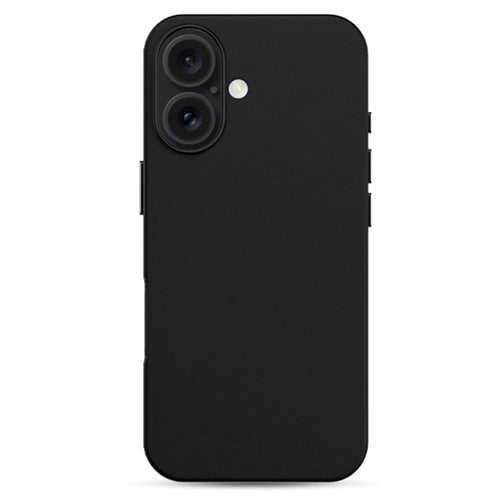 KZDOO Noble Collection Series For iPhone 16 Case PU+PC Shockproof Phone Cover - Black - 1