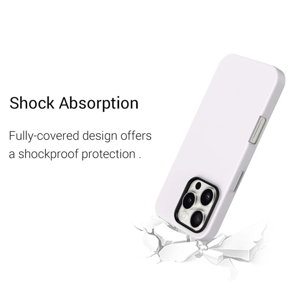 KZDOO Noble Collection Series For iPhone 16 Case PU+PC Shockproof Phone Cover - Black - 3