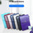 PU Wallet with Backside Badge Holder, Multi-Card Slots Anti-Demagnetization Storage Bag for Women - Black - 2