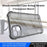 IMAK For iPhone 14 Soft TPU Phone Back Cover Shockproof Four Corners Airbag Case - Transparent Black - 2