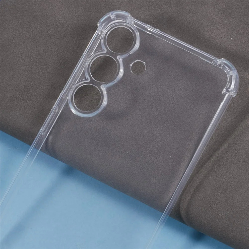 For Samsung Galaxy S25 Phone Case Reinforced Four Corner Anti-Drop Clear TPU Cover - 5