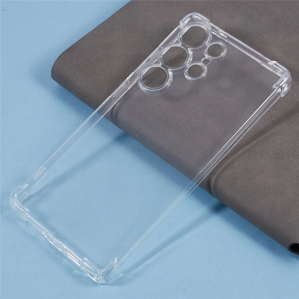 For Samsung Galaxy S25 Ultra Phone Case Reinforced Four Corner Anti-Drop Clear TPU Cover - 4