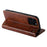 SUTENI For iPhone 16 Pro Max Case PU Leather Stand Wallet Phone Cover - Khaki - 3