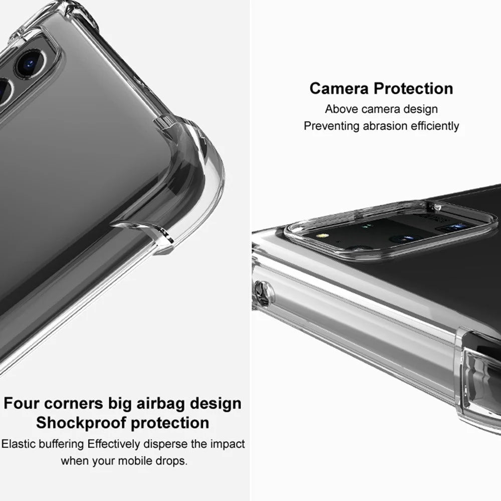 IMAK For iPhone 14 Pro Max Airbag Reinforced Corner TPU Phone Cover Back Protector Case - Transparent - 4