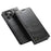 SUTENI For iPhone 16 Pro Case PU Leather Stand Wallet Phone Cover - Black - 1