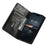 SUTENI For iPhone 16 Pro Case PU Leather Stand Wallet Phone Cover - Black - 2