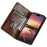 SUTENI For iPhone 16 Plus Case PU Leather Stand Wallet Phone Cover - Khaki - 2